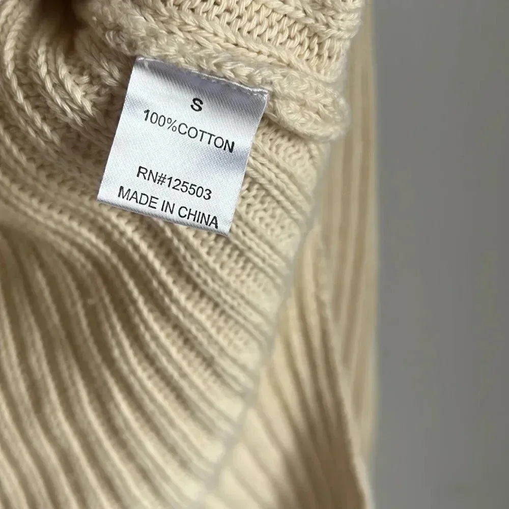 Torn by Ronny Kobo Cream Lace Sweater